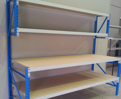 Versatile Work Bench system with 3 storage shelves